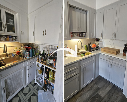 Manhattan Kitchen Cabinet Refacing Job