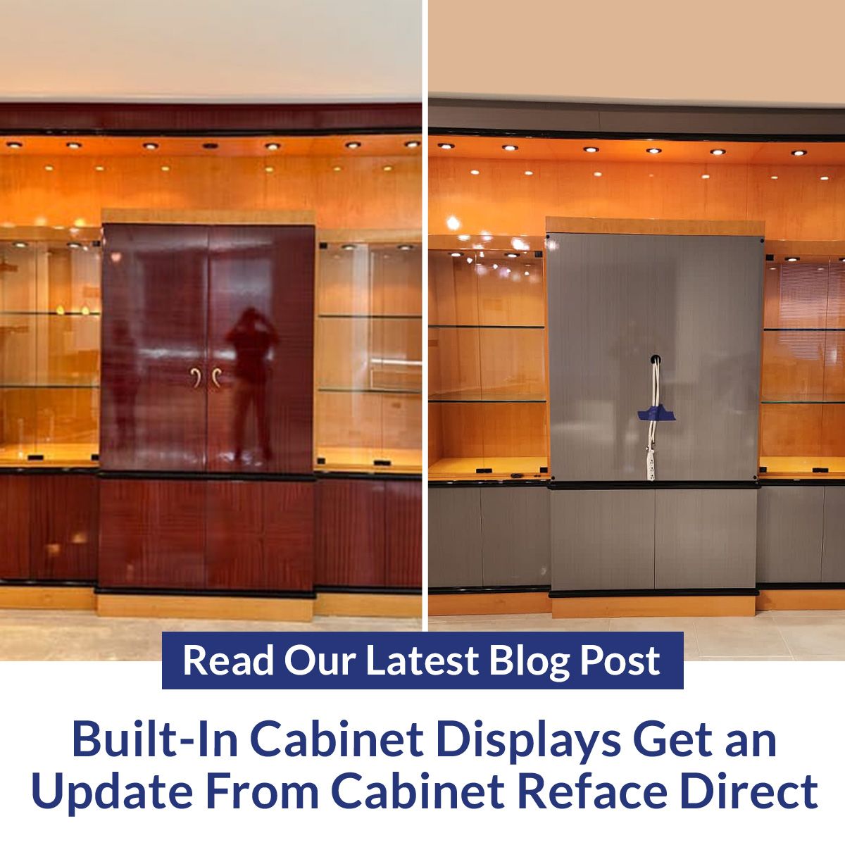 Built-In Cabinet Displays Get an Update From Cabinet Reface Direct